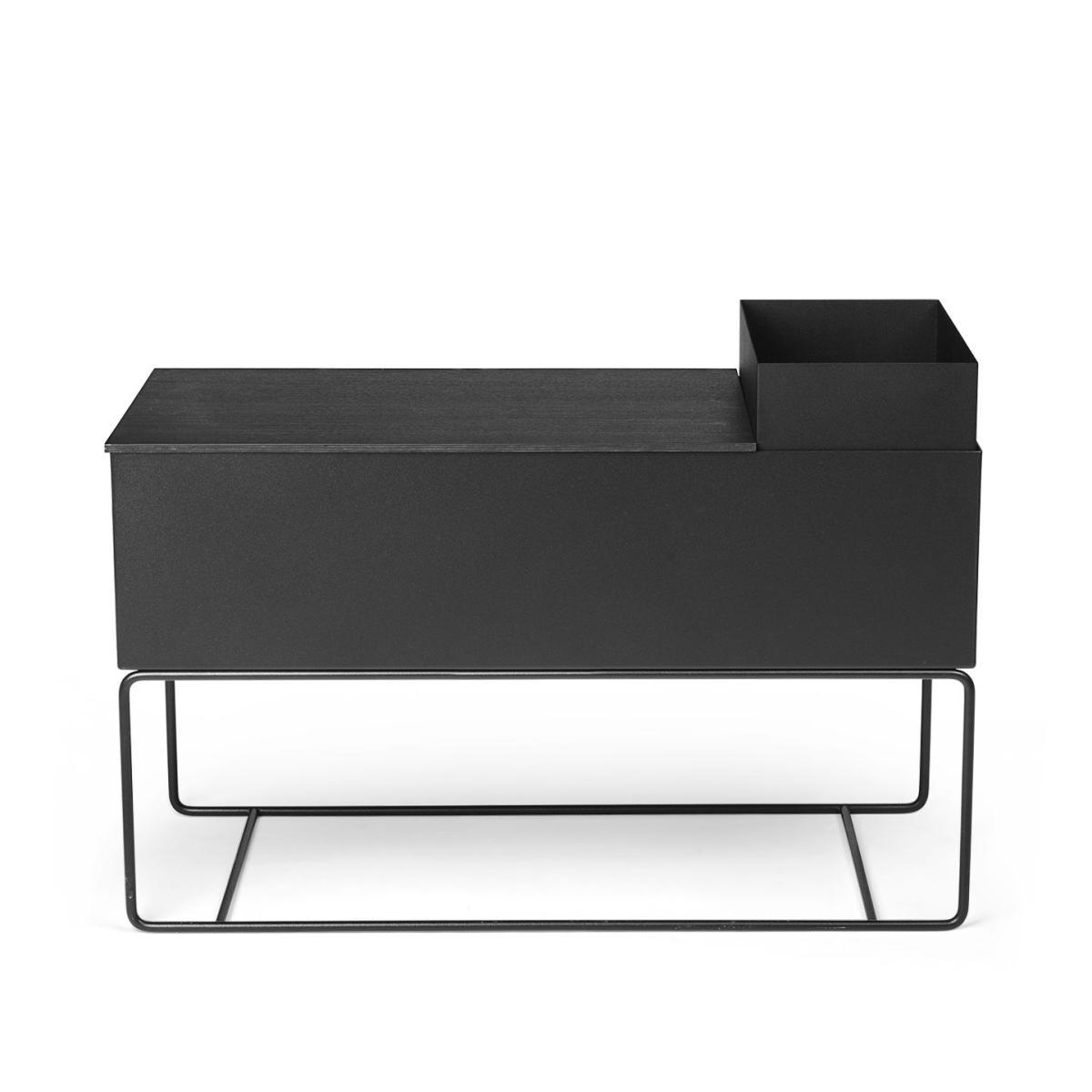 Plant Box Large Standing flowerpot - / L 77 x H 45 cm x Depth. 34 cm by Ferm Living Black – image 3