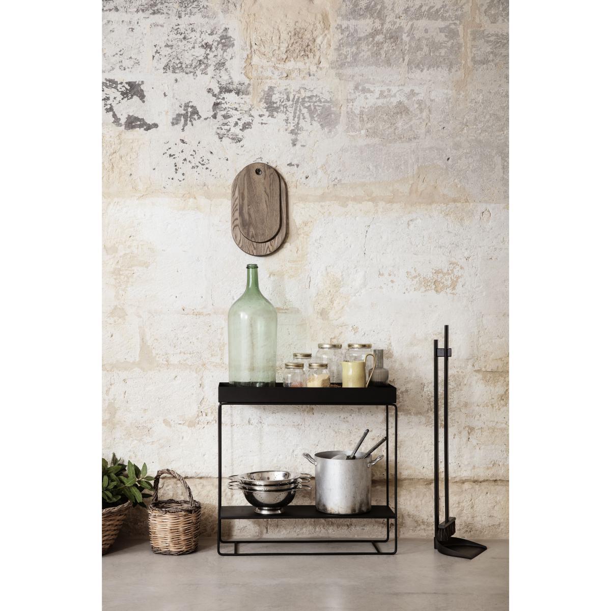 Plant Box Two Standing flowerpot - / 2 stages - L 80 x H 75 cm x Depth 25 cm by Ferm Living Black – image 2