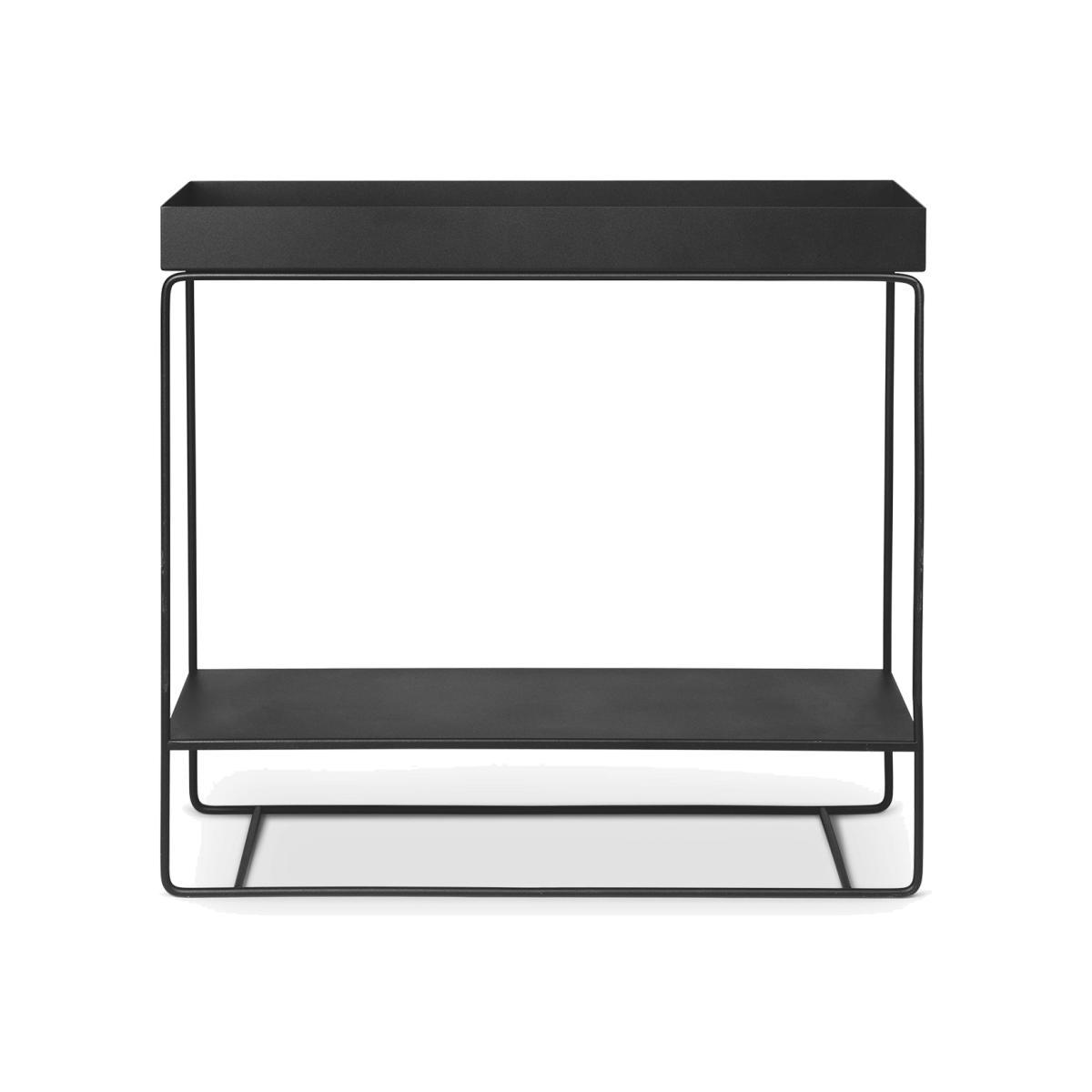 Plant Box Two Standing flowerpot - / 2 stages - L 80 x H 75 cm x Depth 25 cm by Ferm Living Black – image 1