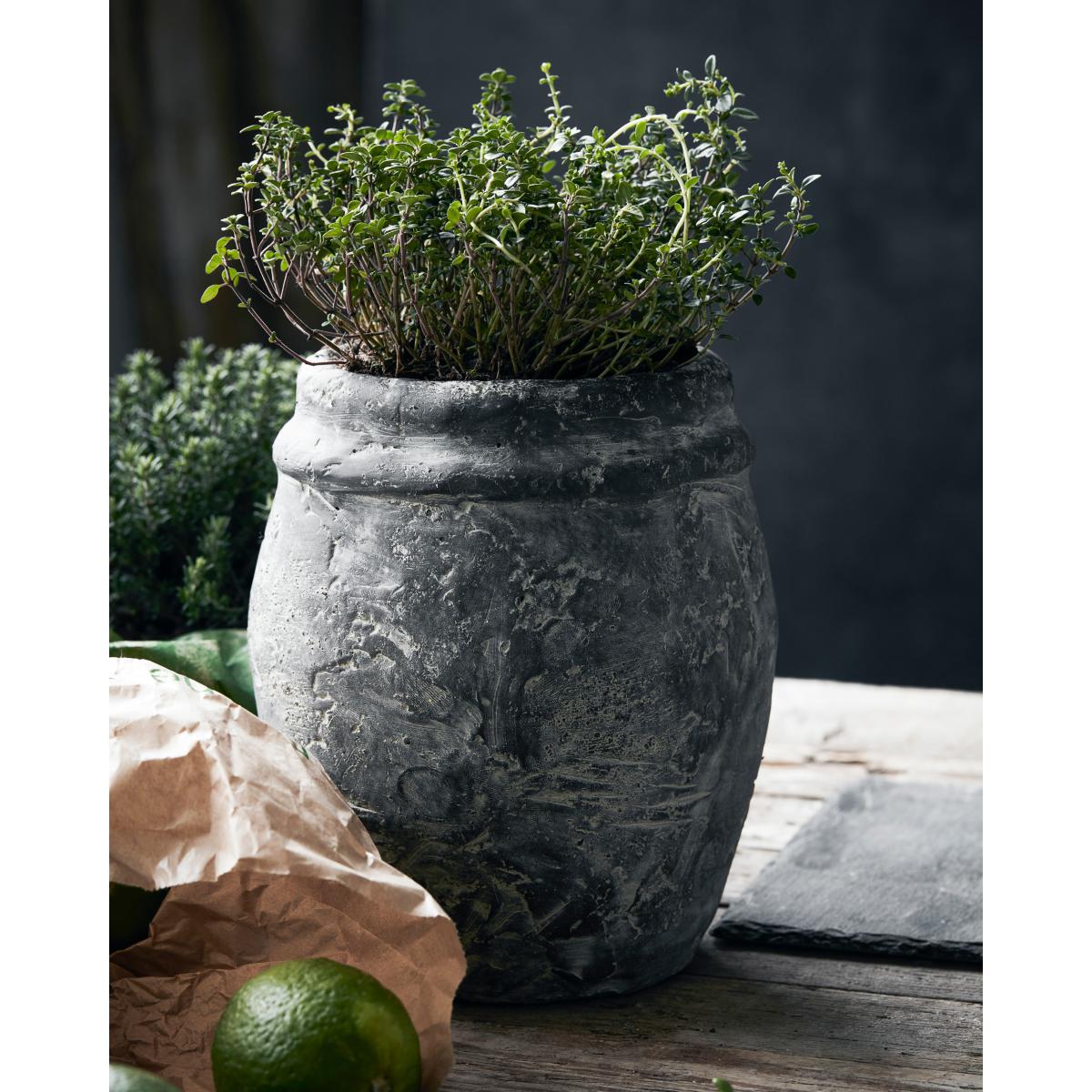 Rube flower pot Ø16 cm grey – image 2