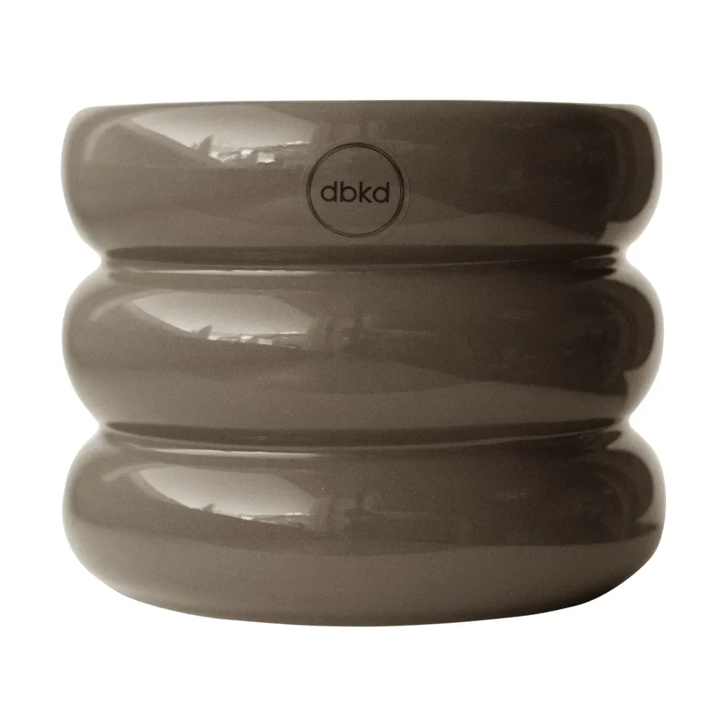 DBKD Mud plant pot shiny dust Ø10 cm – image 2