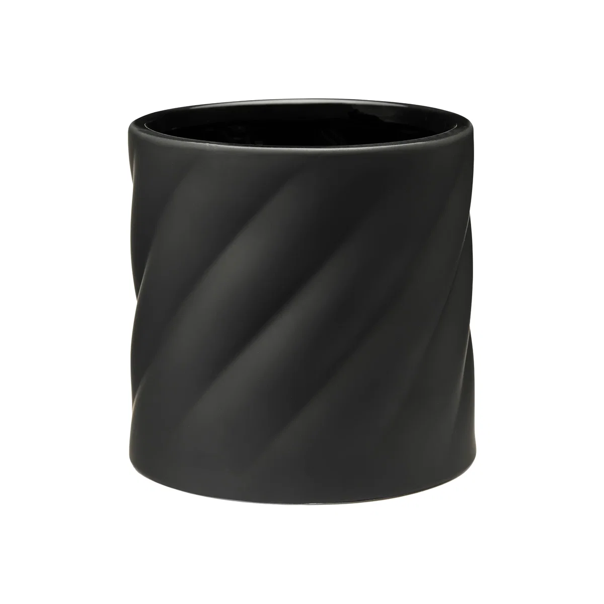 Cooee Design Twist plant pot Black medium Ø19 cm – image 1