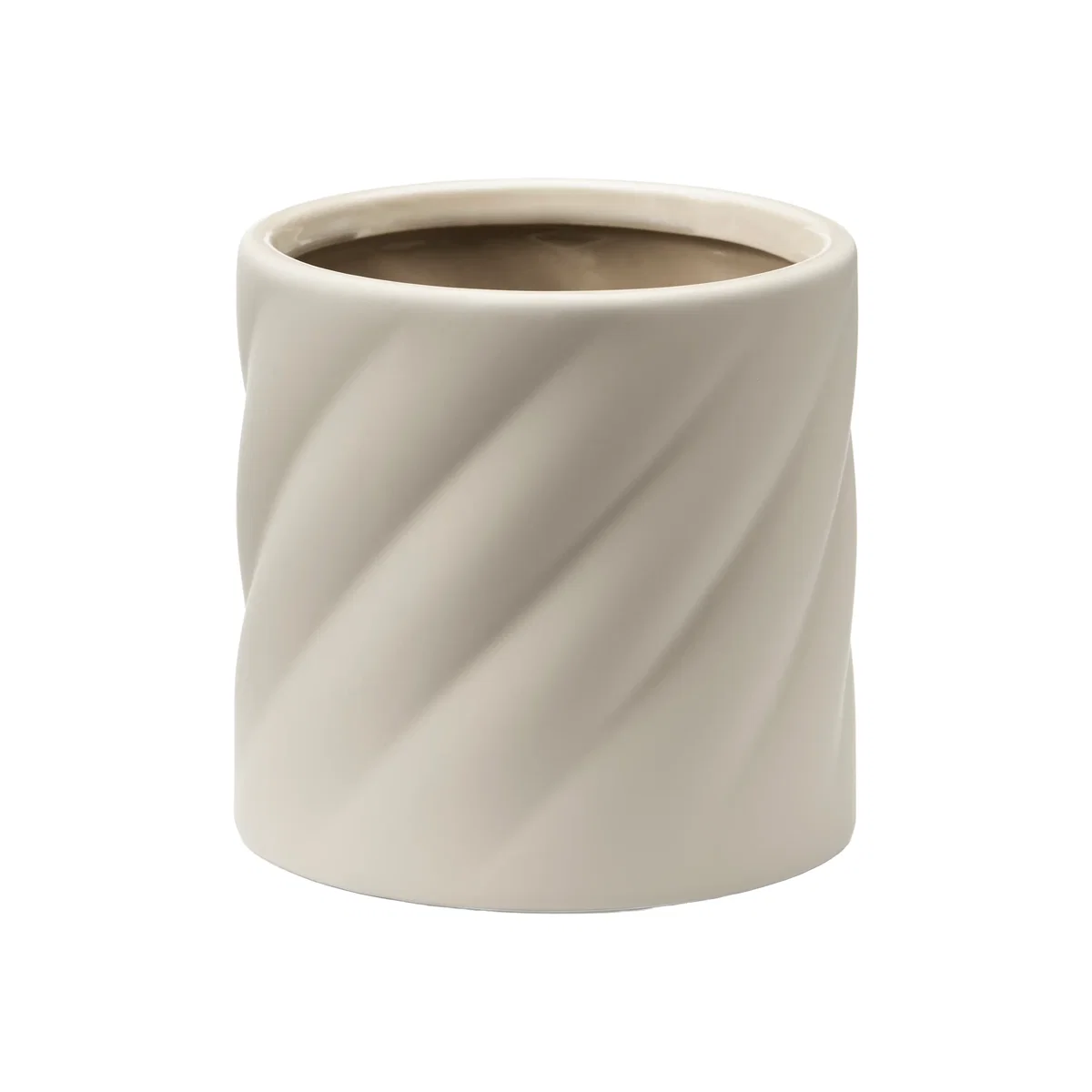 Cooee Design Twist plant pot Sand small Ø12 cm – image 1