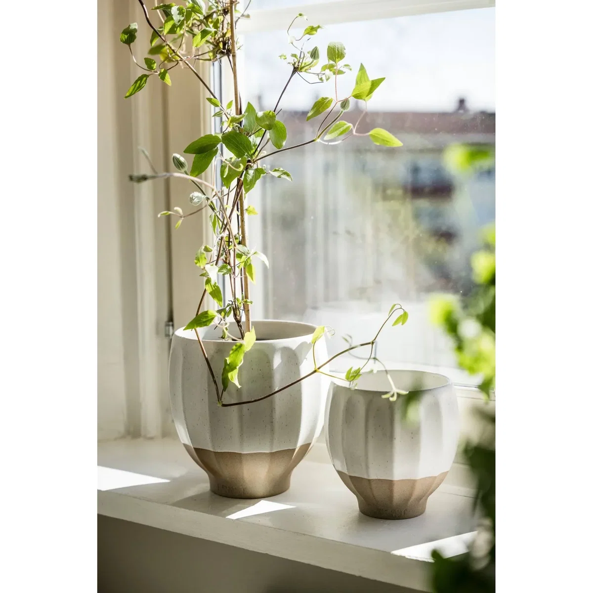 ERNST Ernst plant pot White-natural Ø14x14 cm – image 2