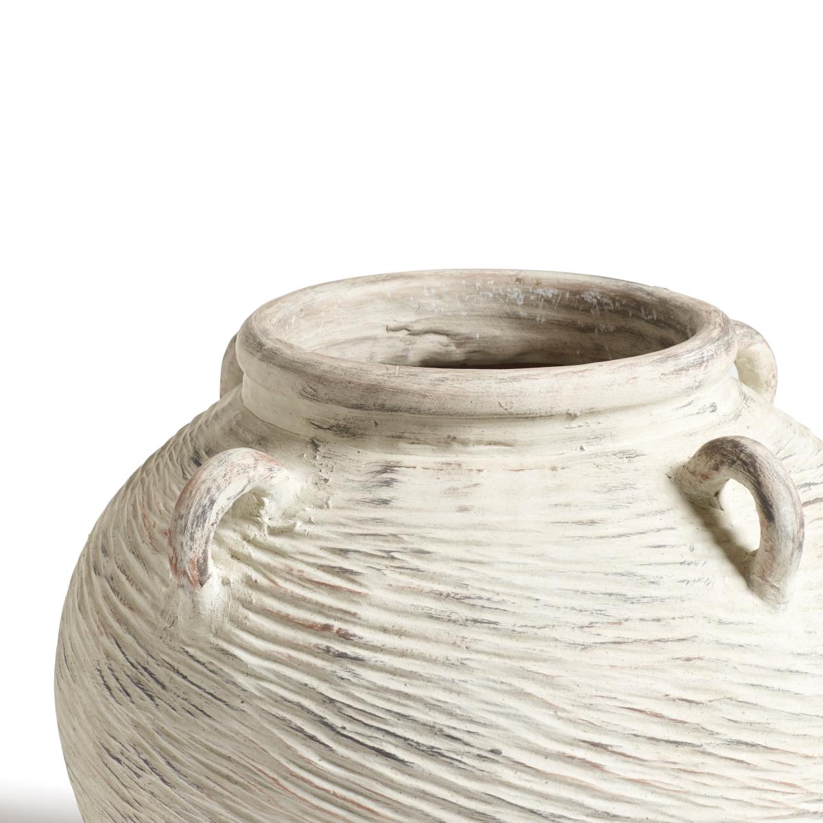 OKA, Chasca Round Planter - Brushed White, Planter – image 3