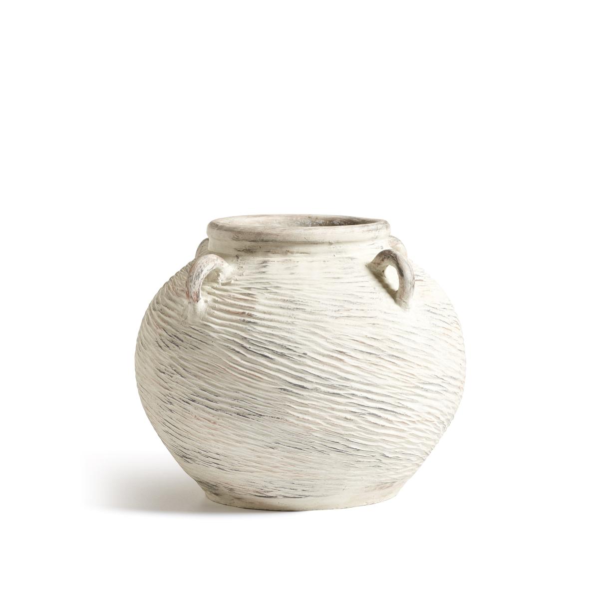 OKA, Chasca Round Planter - Brushed White, Planter – image 4