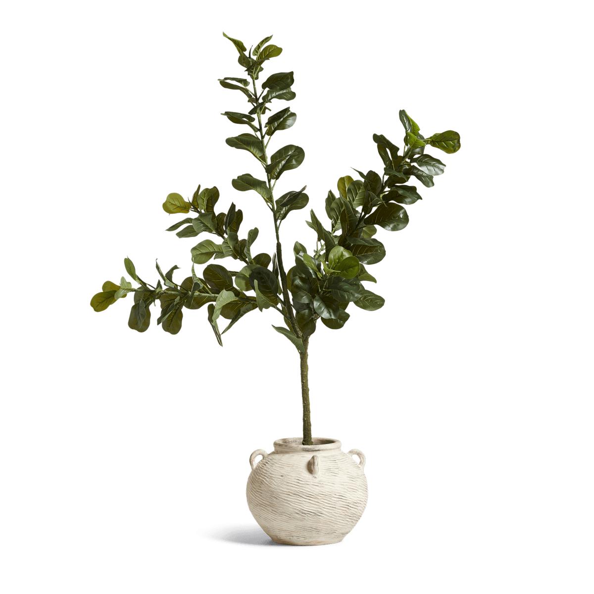 OKA, Large Faux Fiddle Plant - Green, Planters – image 3