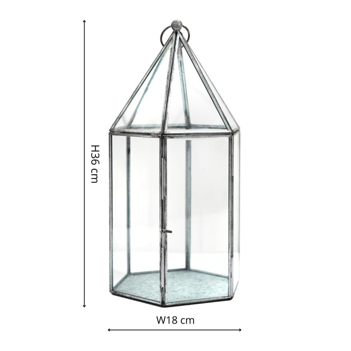 Ivyline Glasshouse Terrarium Galvanised – image 3