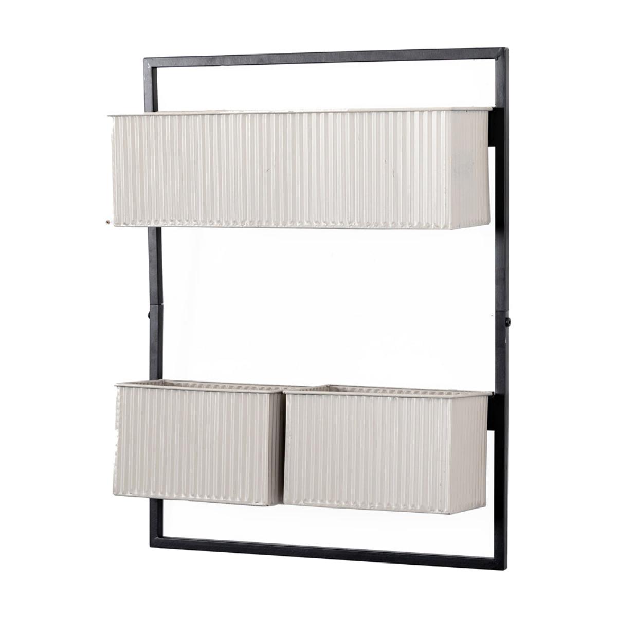 Gallery Interiors Toddington Wall Planter in Grey – image 2