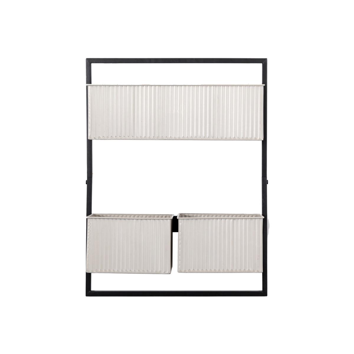 Gallery Interiors Toddington Wall Planter in Grey – image 1