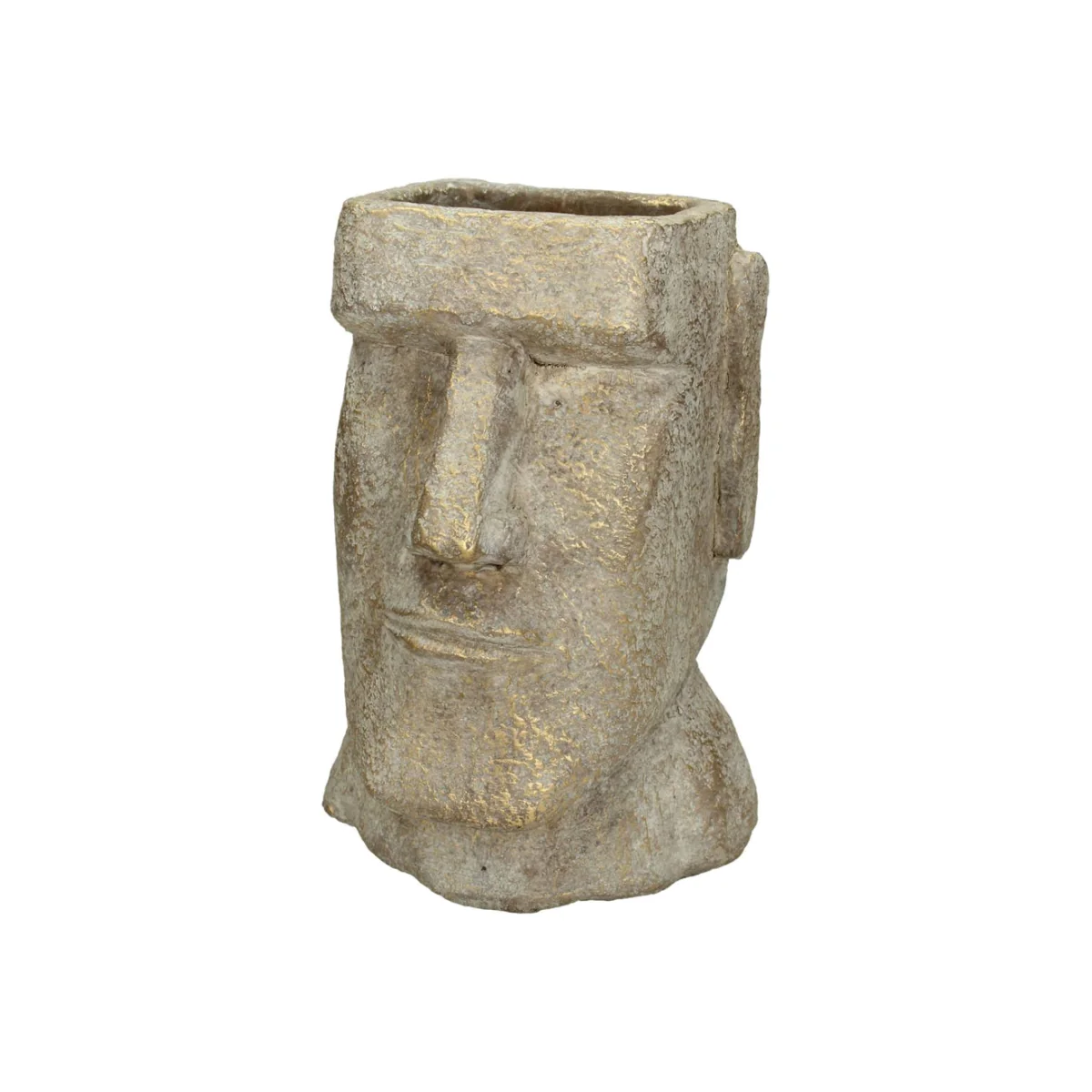 Libra Easter Island Gold Head Planter Small