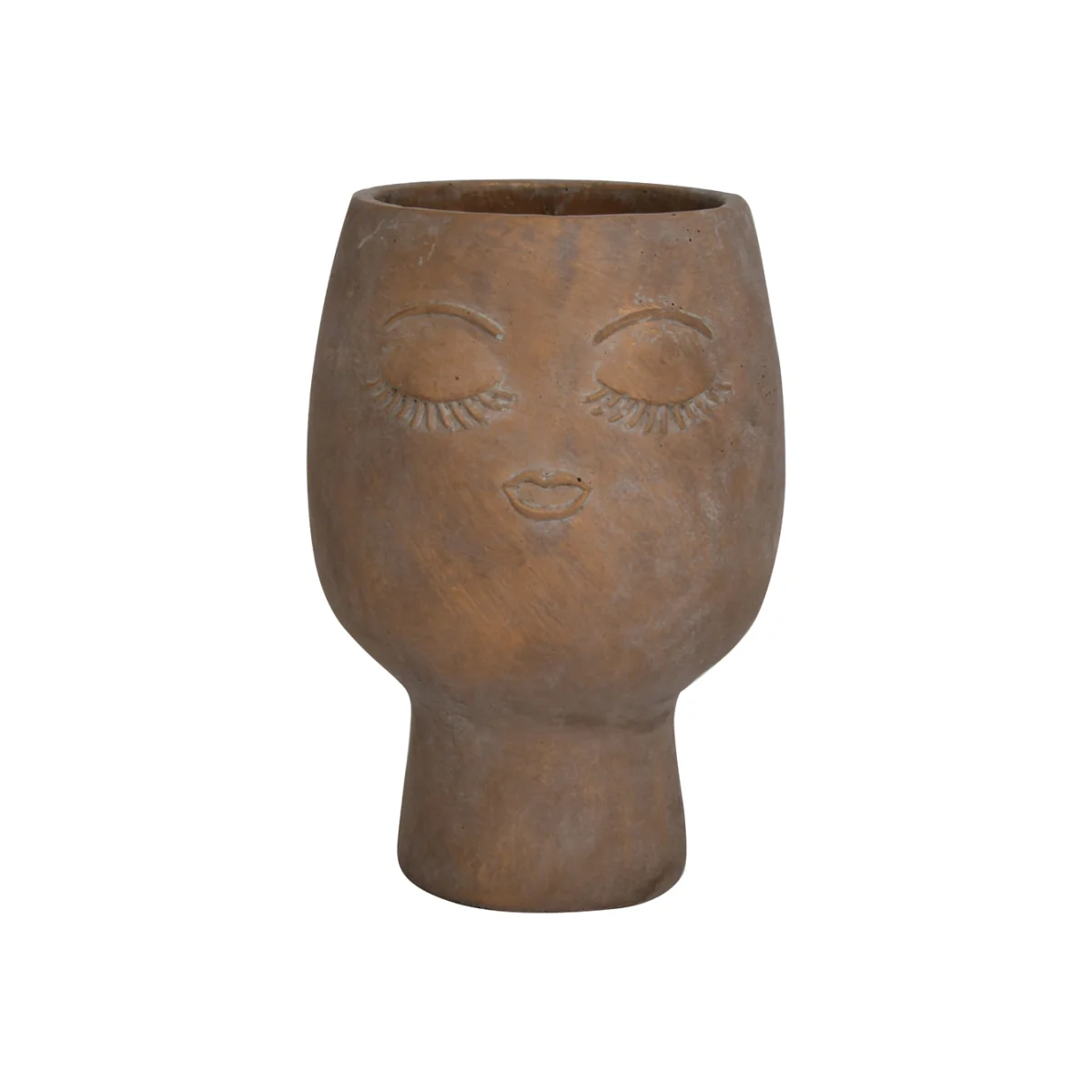 Libra Ava Face Concrete Planter Large