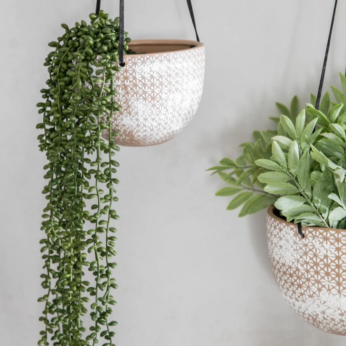 Gallery Interiors Conti Hanging Planter Terracotta / Large