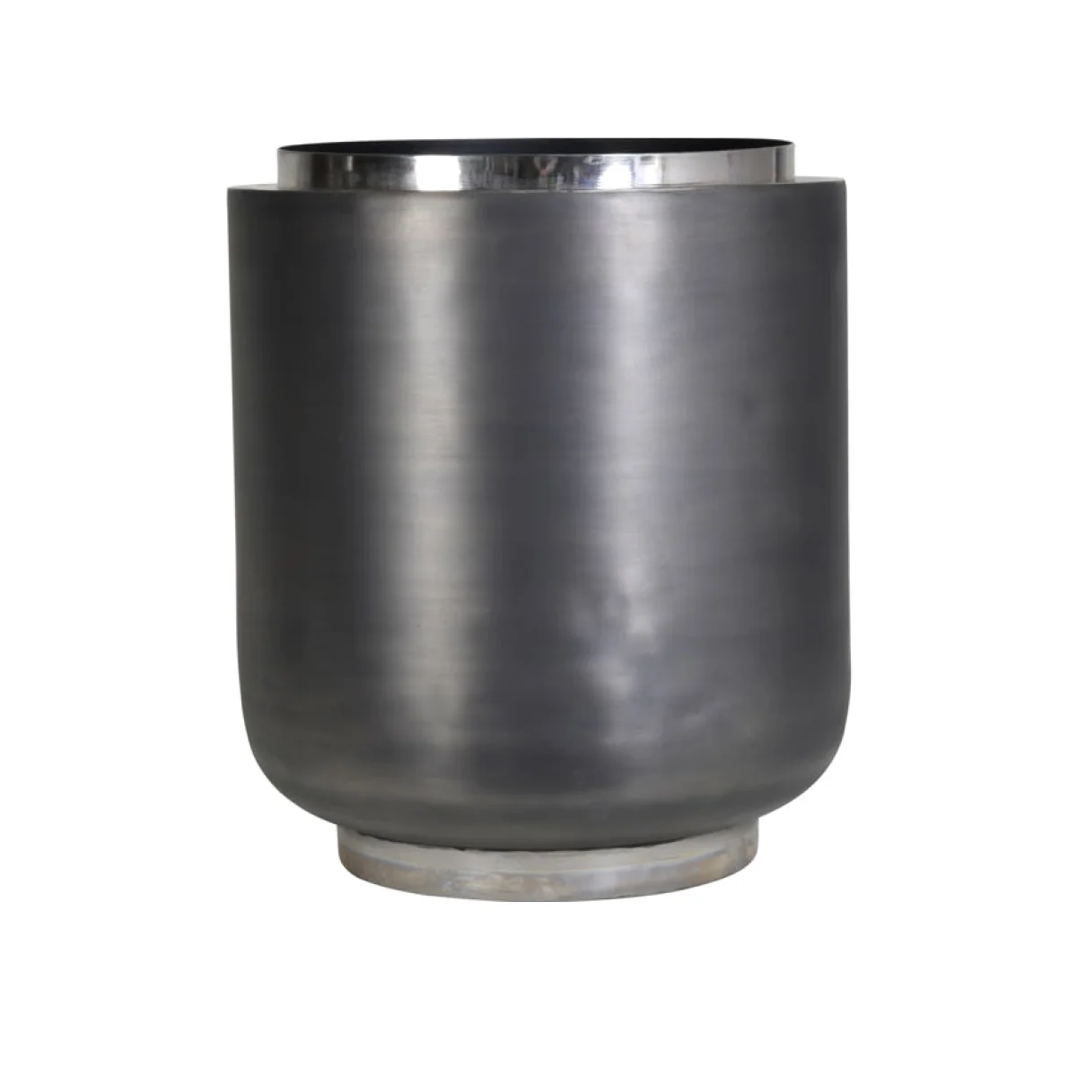 Libra Arizona Metal Drum Burnished Planter / Small