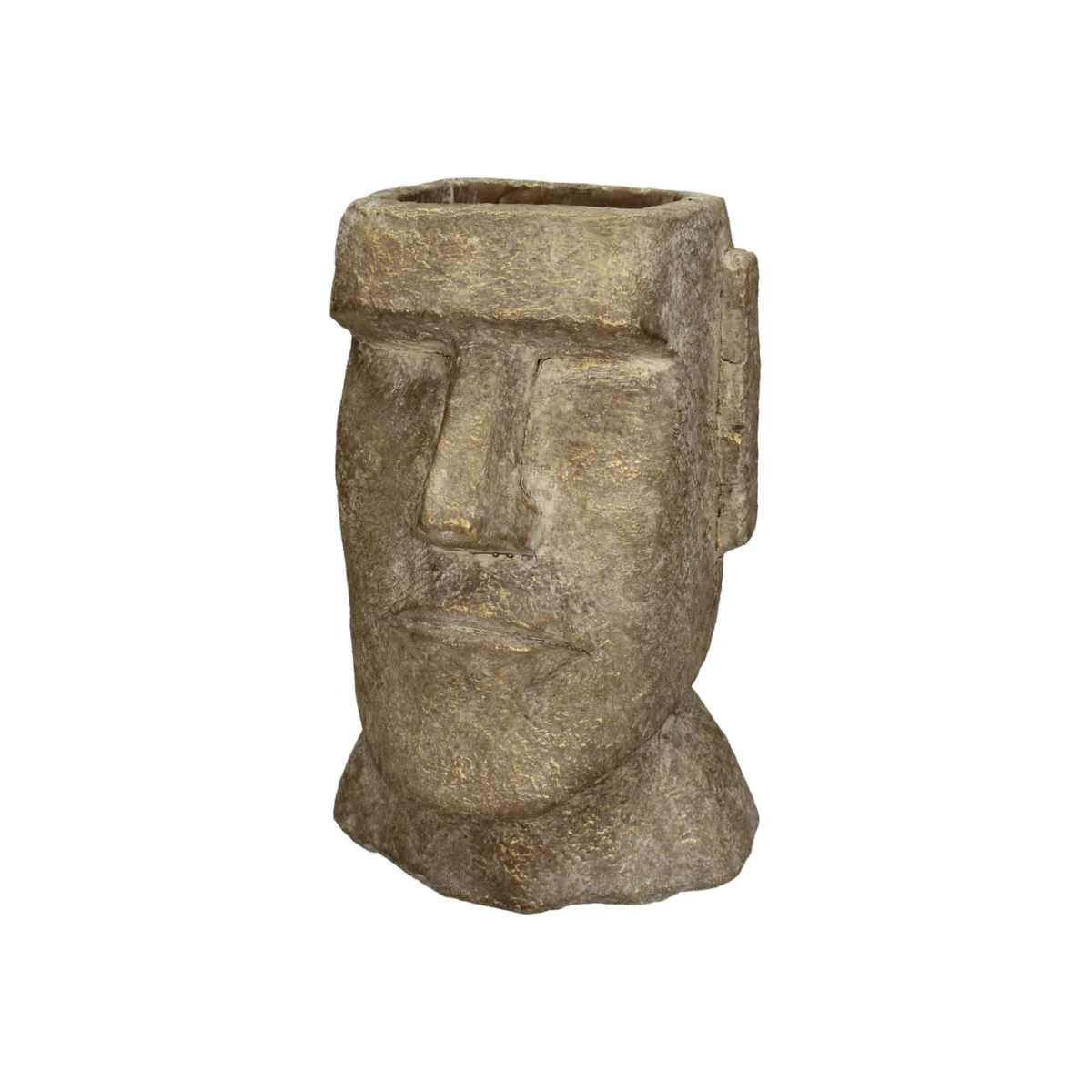 Libra Easter Island Gold Head Planter Large