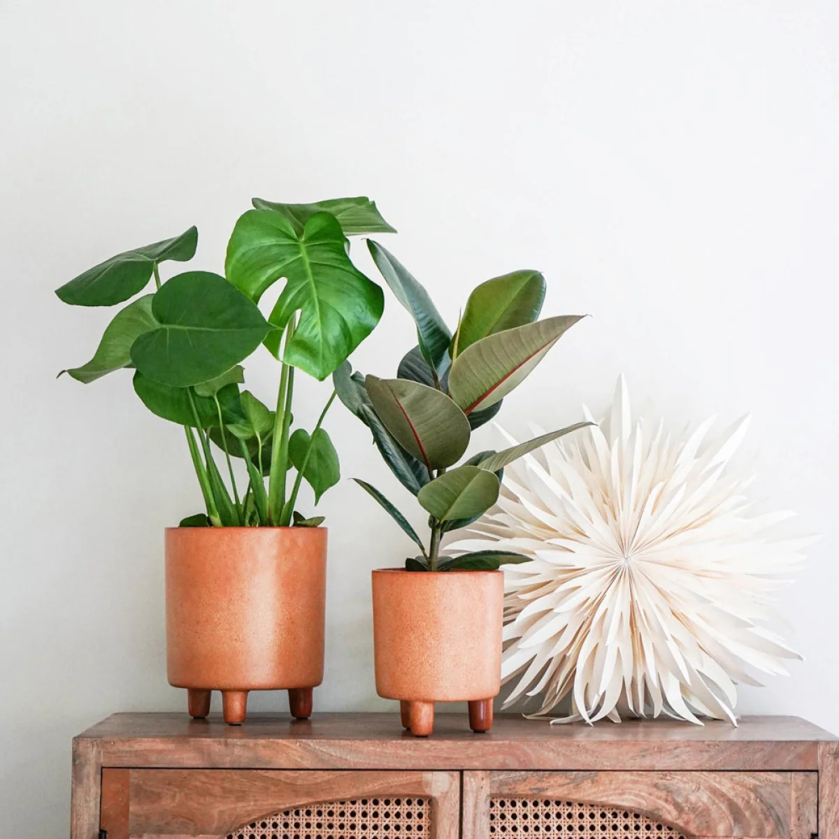 Ivyline Pisa Reactive Glaze Planter in Fawn
