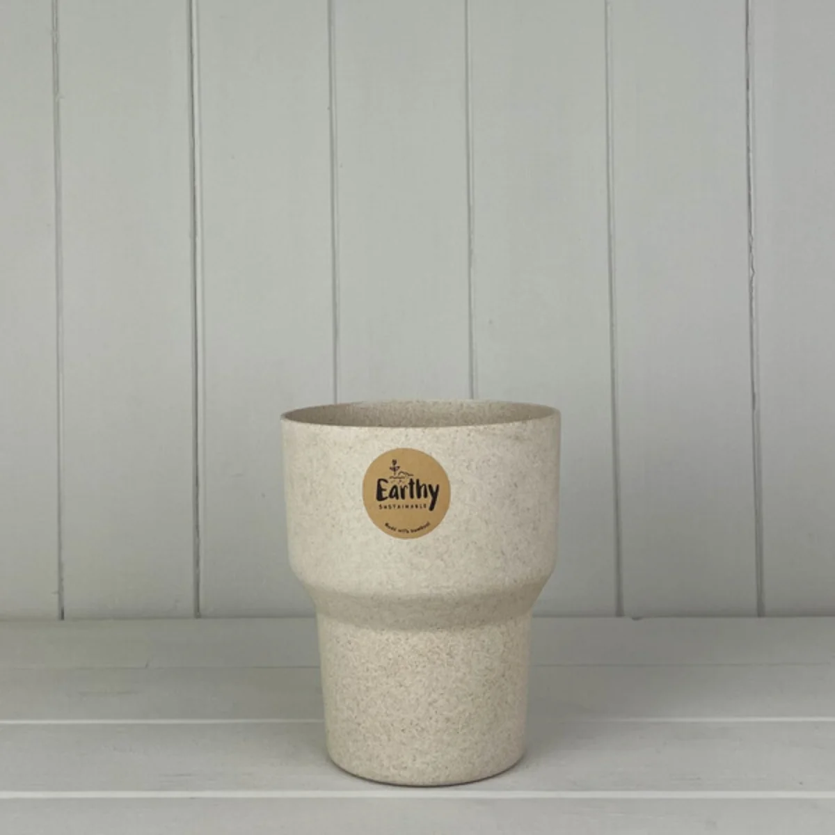 Earthy Natural Bamboo Minimalist Orchid Pot - Natural – image 1