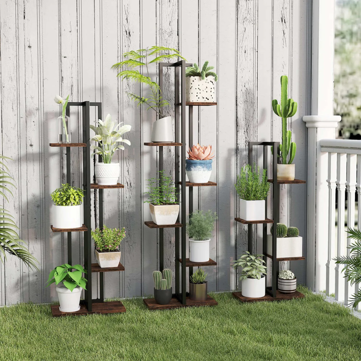 Multi-Tier Indoor Plant Stand - Brown – image 3