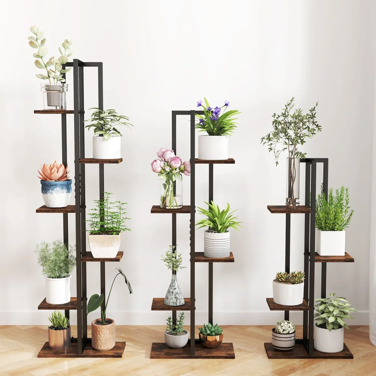 Multi-Tier Indoor Plant Stand - Brown – image 4