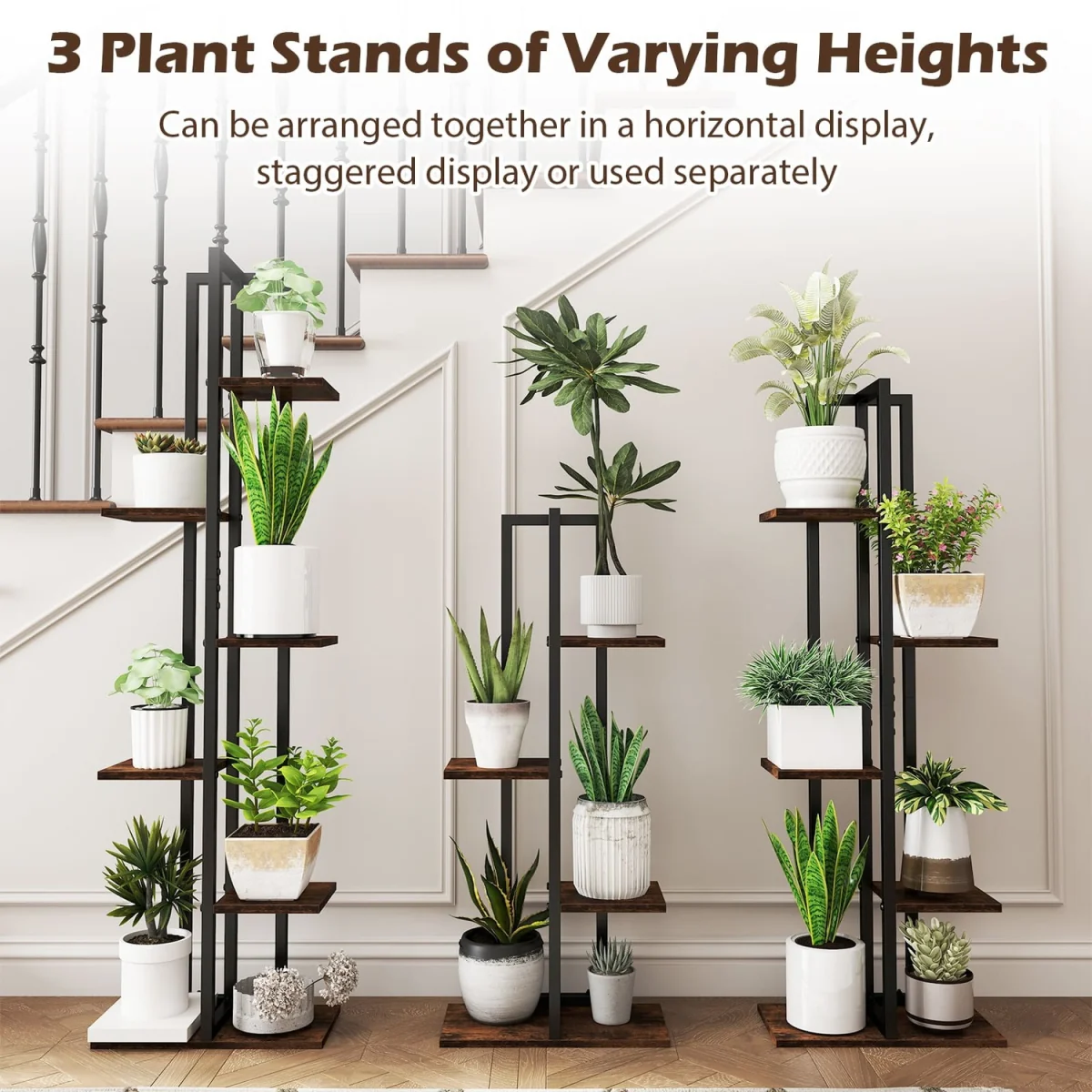 Multi-Tier Indoor Plant Stand - Brown – image 7
