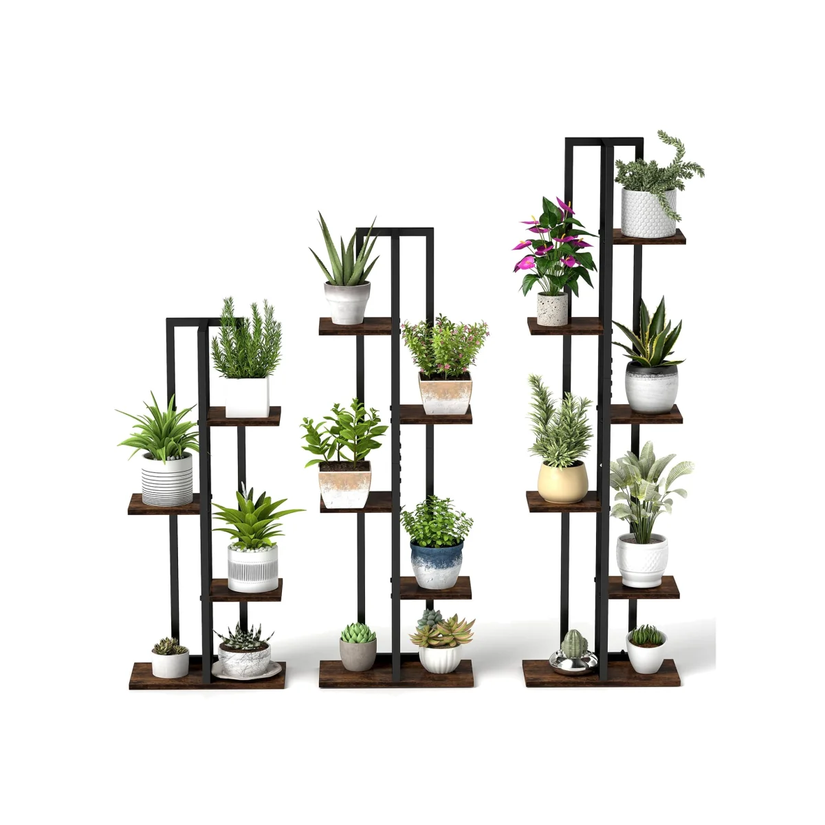 Multi-Tier Indoor Plant Stand - Brown – image 1