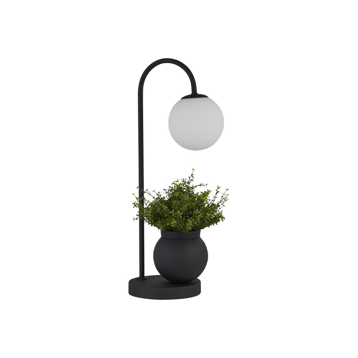 Desk Lamp with Plant Pot Holder - Black – image 1
