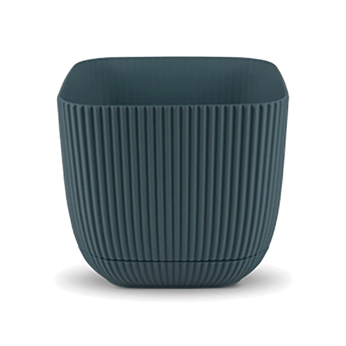 Coral Square Plant Pot - Navy / 15cm