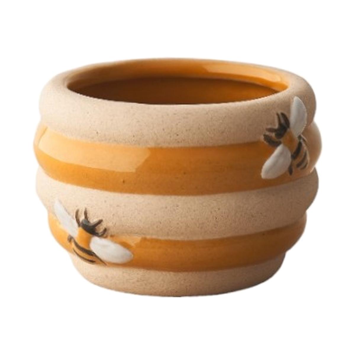 Beehive Ceramic Indoor Plant Pot - Extra Small / 6cm
