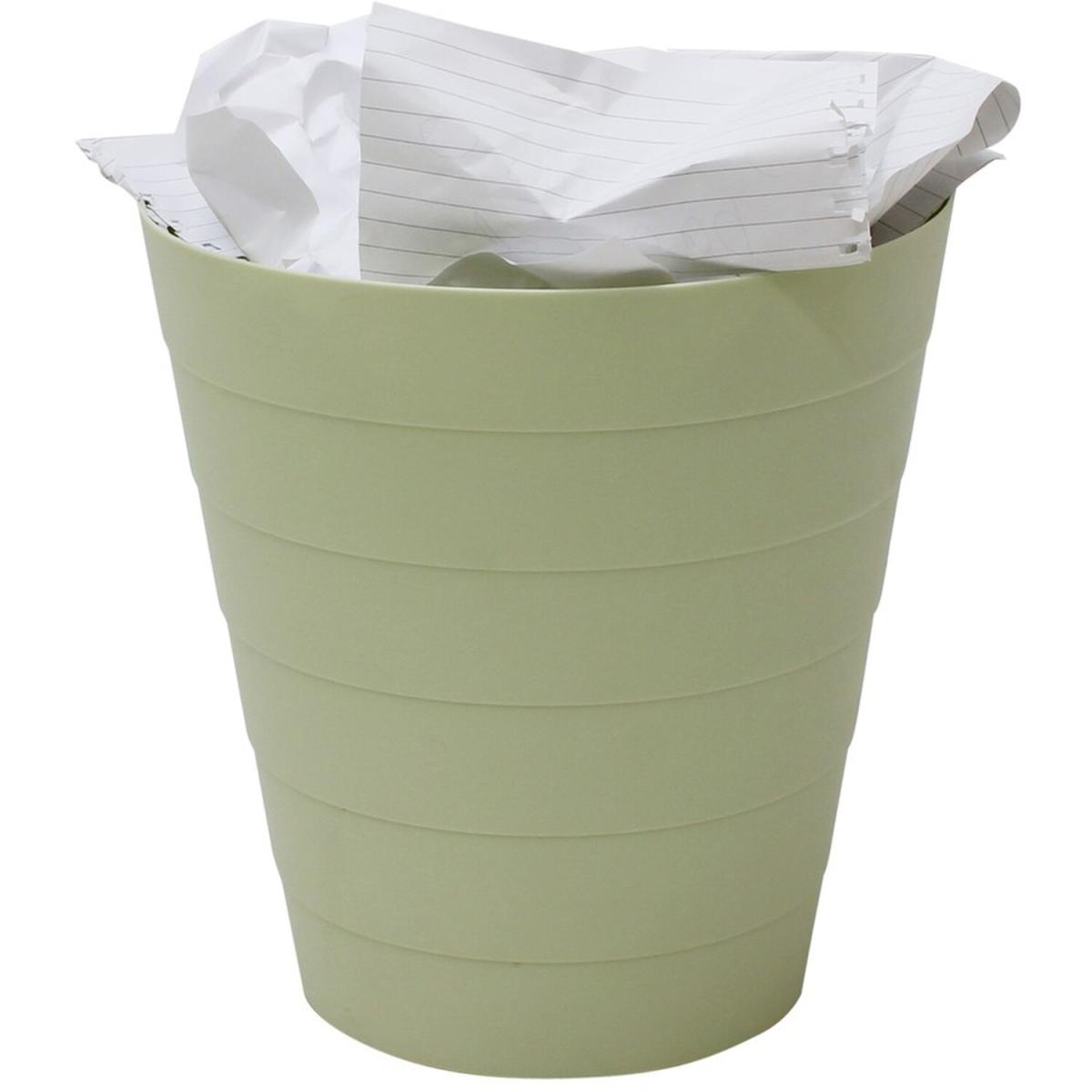 Funktional Plastic 7 Litre Round Green Bin - Green – image 2