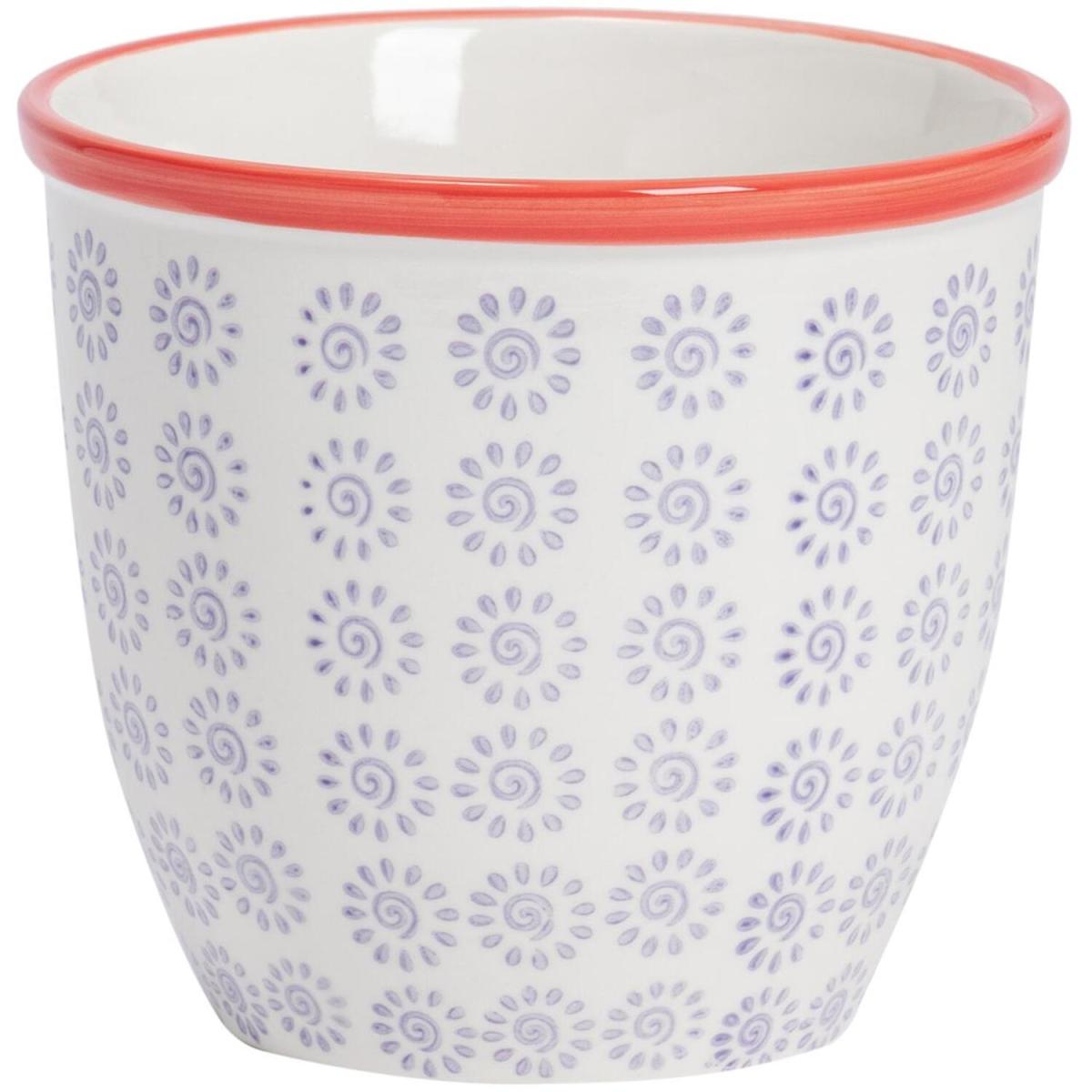 14cm Hand-Printed Plant Pot - Natural – image 5