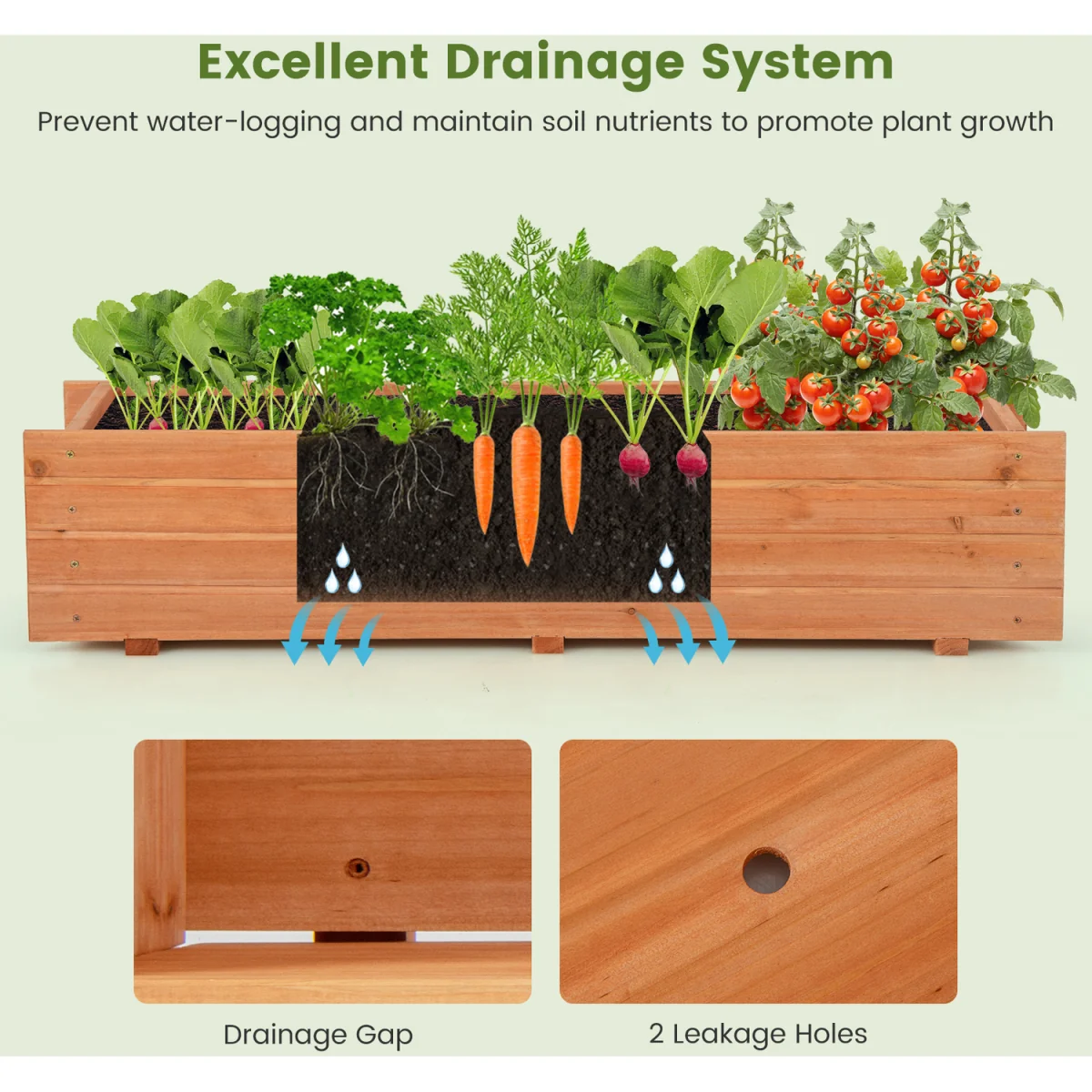 Fir Wood Planter Box – image 3