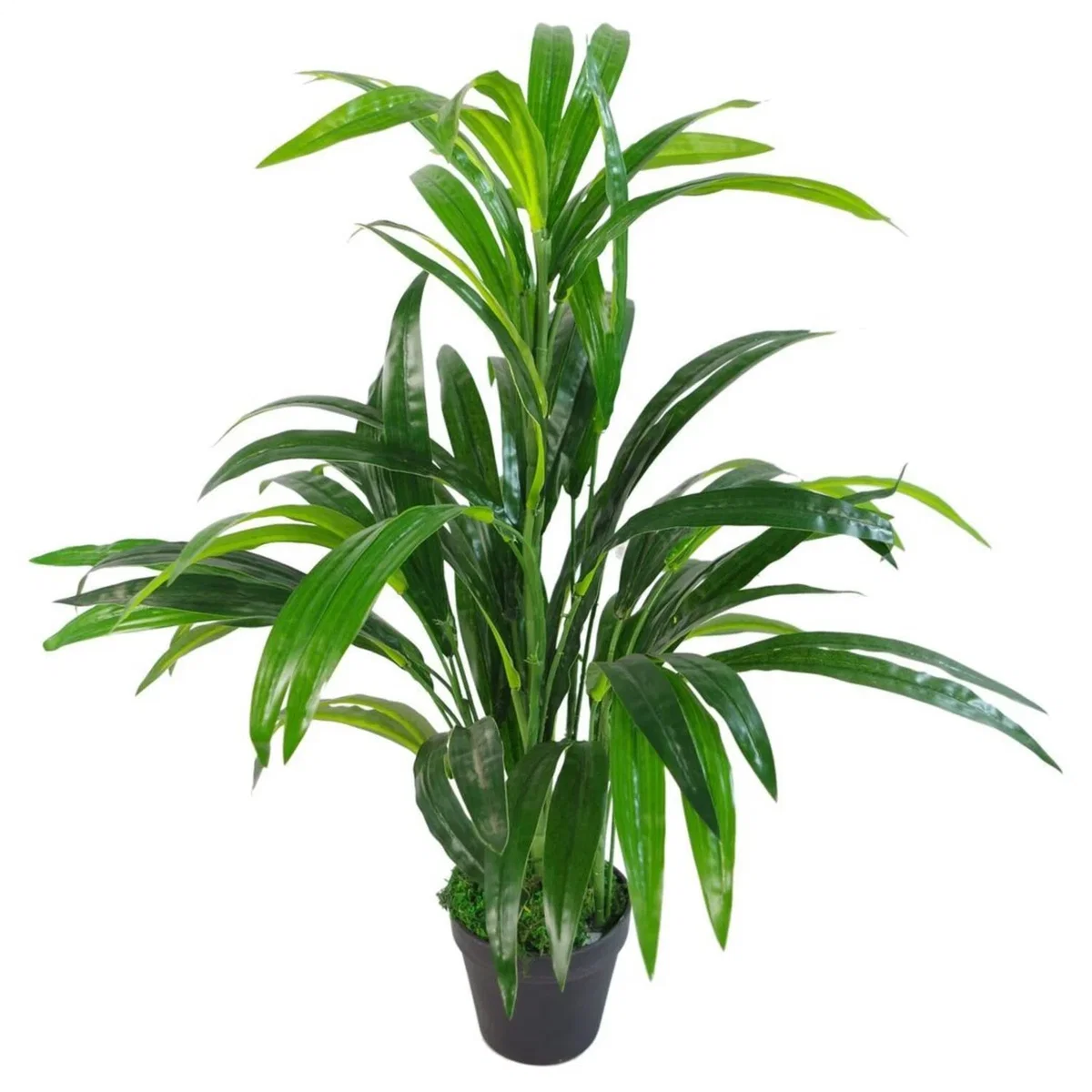 65cm Artificial Plant with Realistic Foliage in Metal Planter - Green – image 2