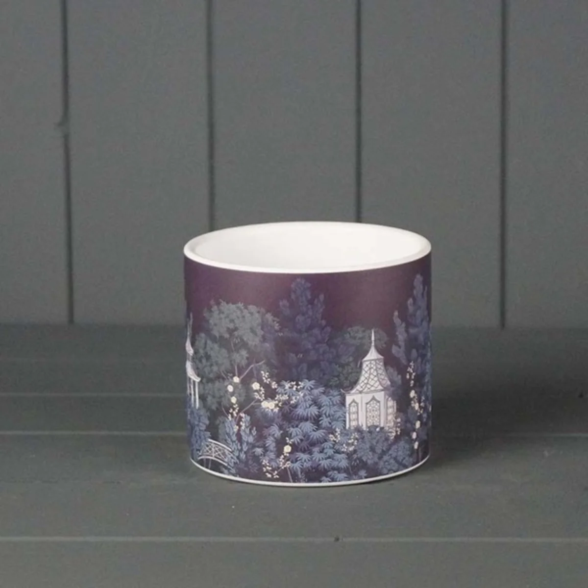Rustic Purple Pagoda Pot Plant pot - Purple – image 1