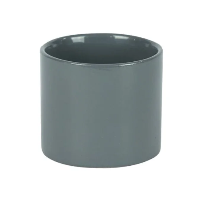 Hortus Sofia Glossy Grey Ceramic Pot 5 Pack - Grey