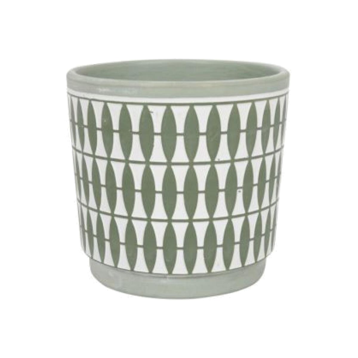 Green Ceramic Pot - Green