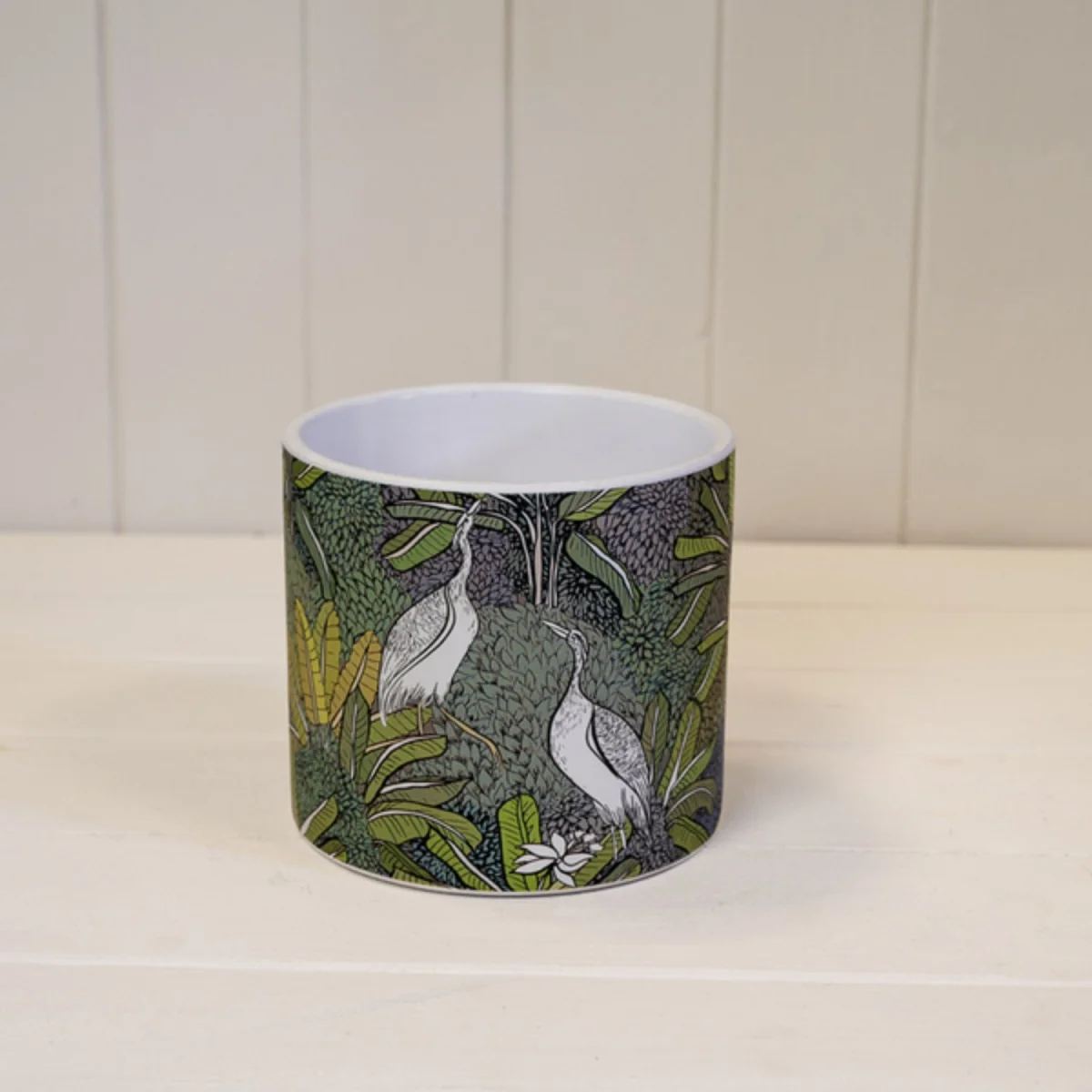 Elegant Green Stork Pot Plant pot - Multi