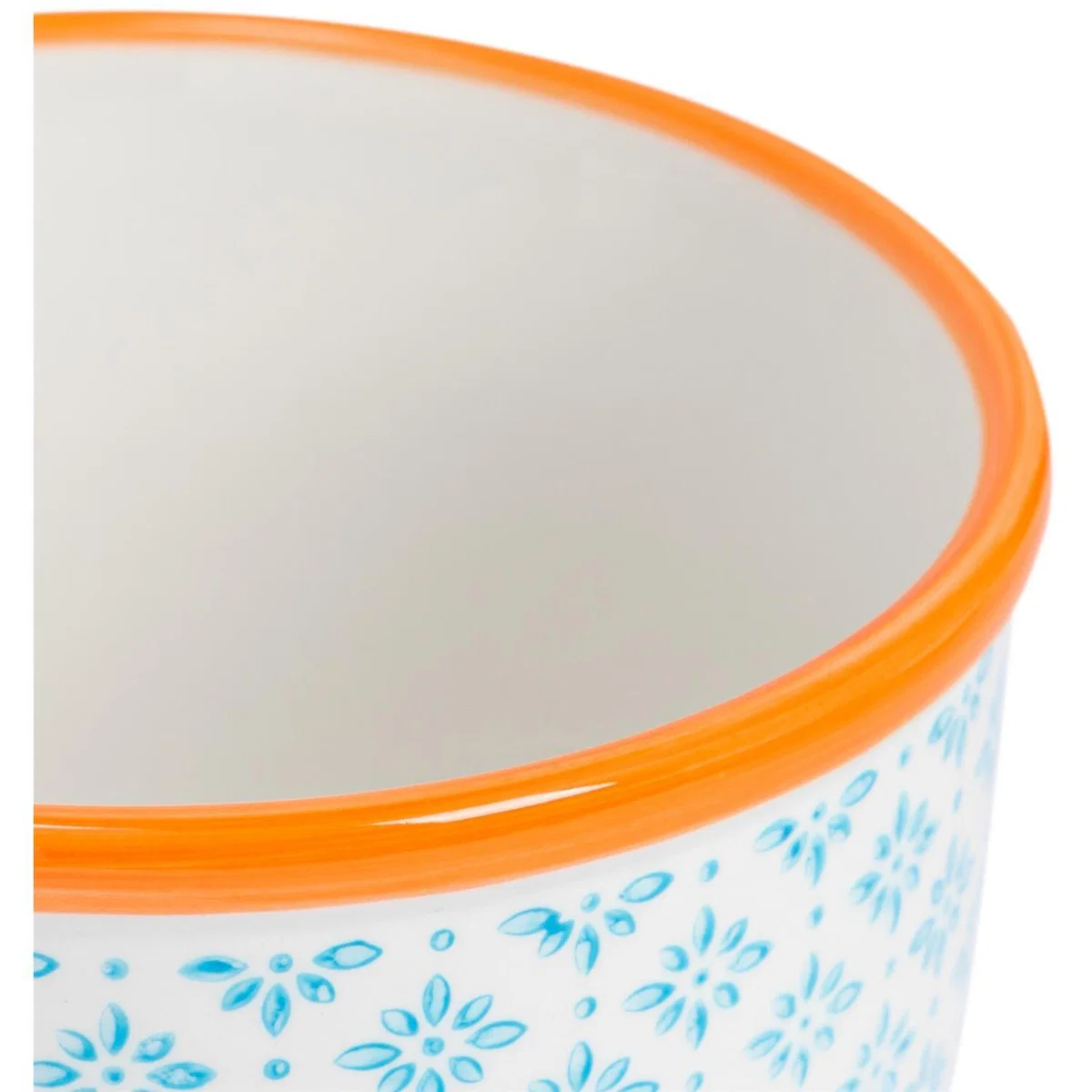 14cm Hand-Printed Plant Pot Pack of 6 - Blue – image 3