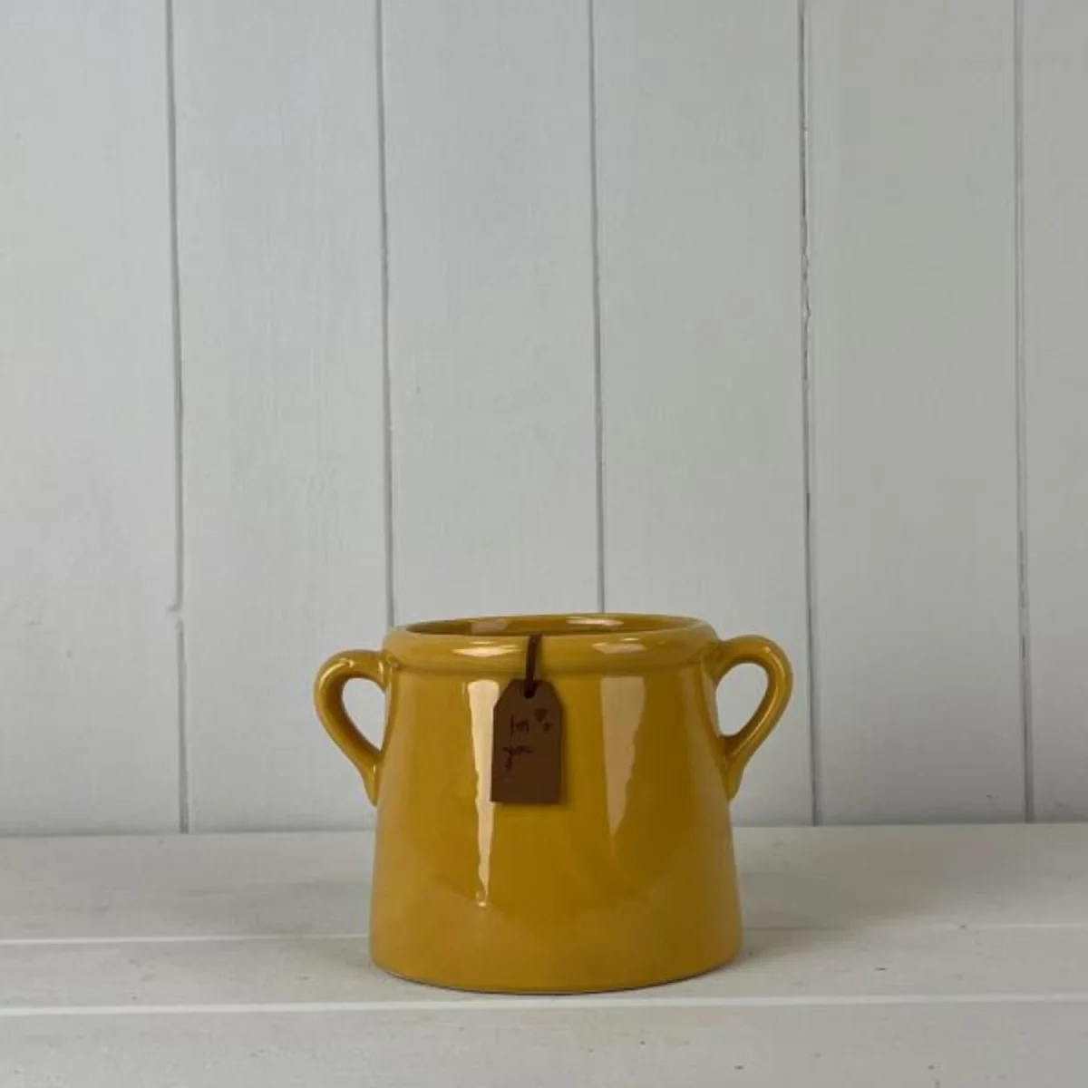 Classic Small Burnt Yellow For You Pot - Mustard