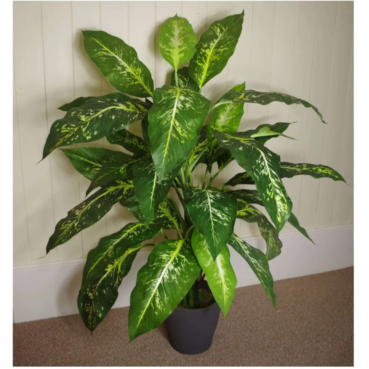Artificial Tree With Metal Planter 100cm - Green – image 2