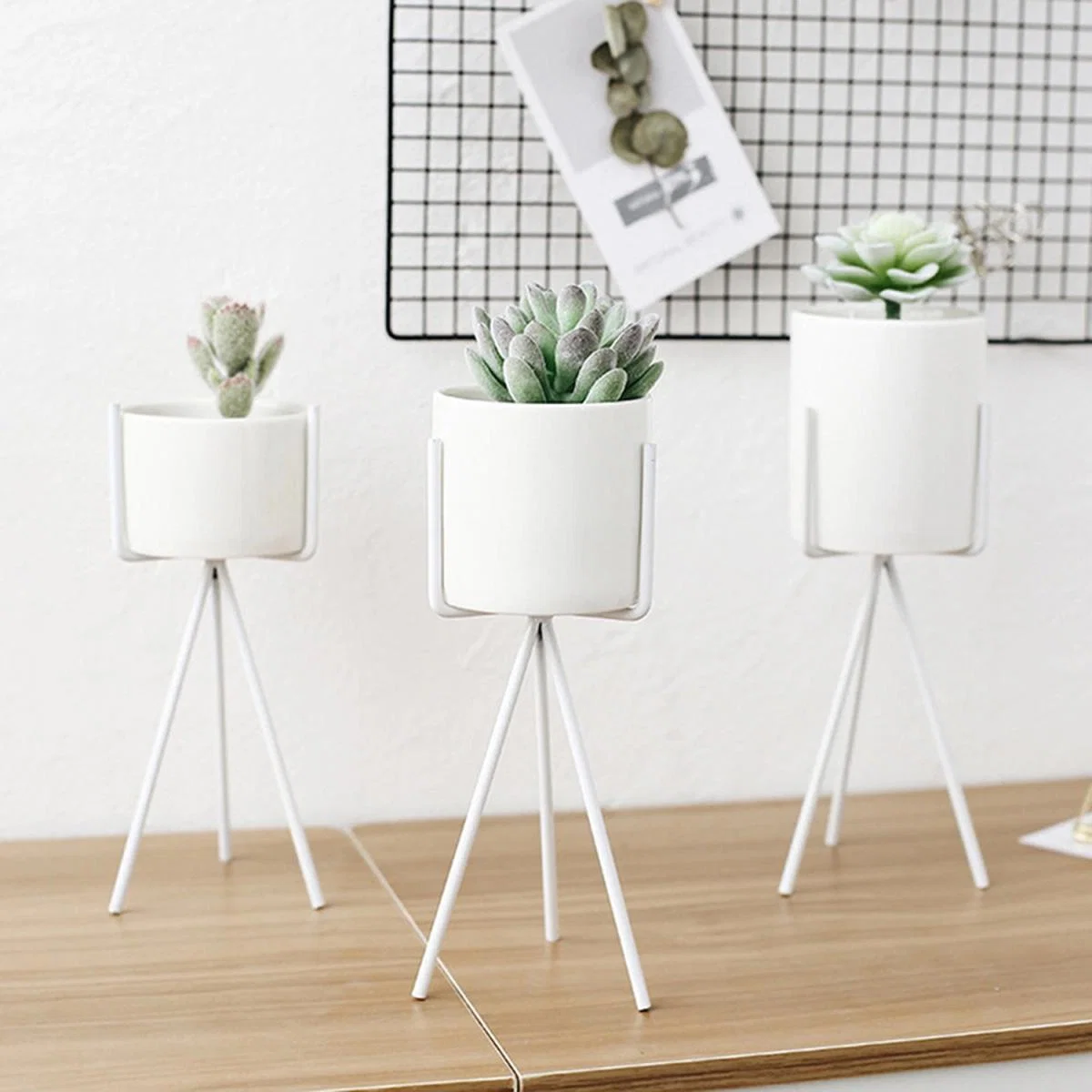Small Planter with Stand - White / 24cm – image 4