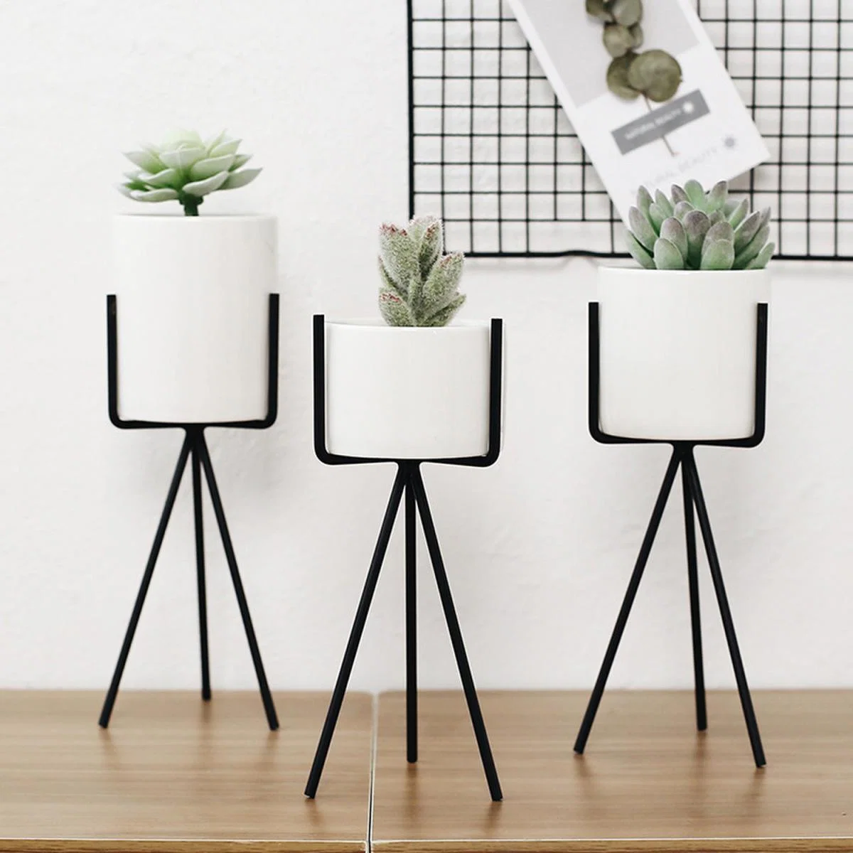 Small Planter with Stand - White / 24cm – image 6