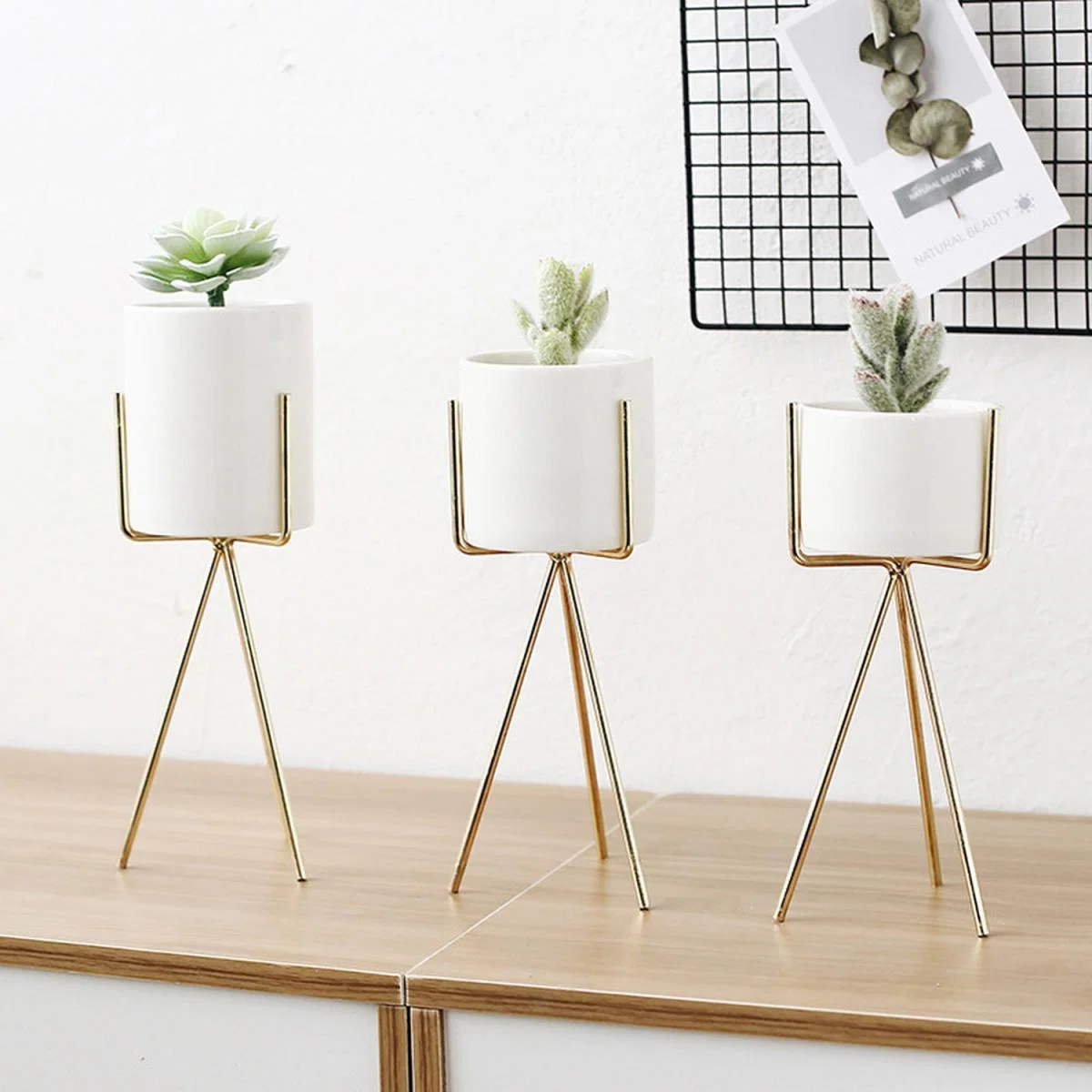 Small Planter with Stand - White / 24cm – image 9