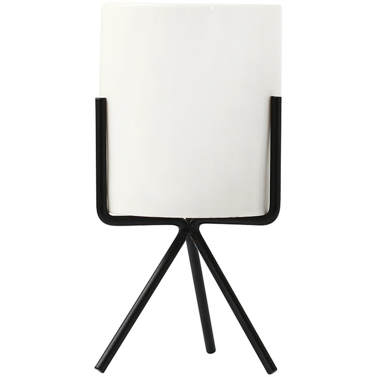 Modern Small Planter with Stand - Black / 14.5cm – image 11