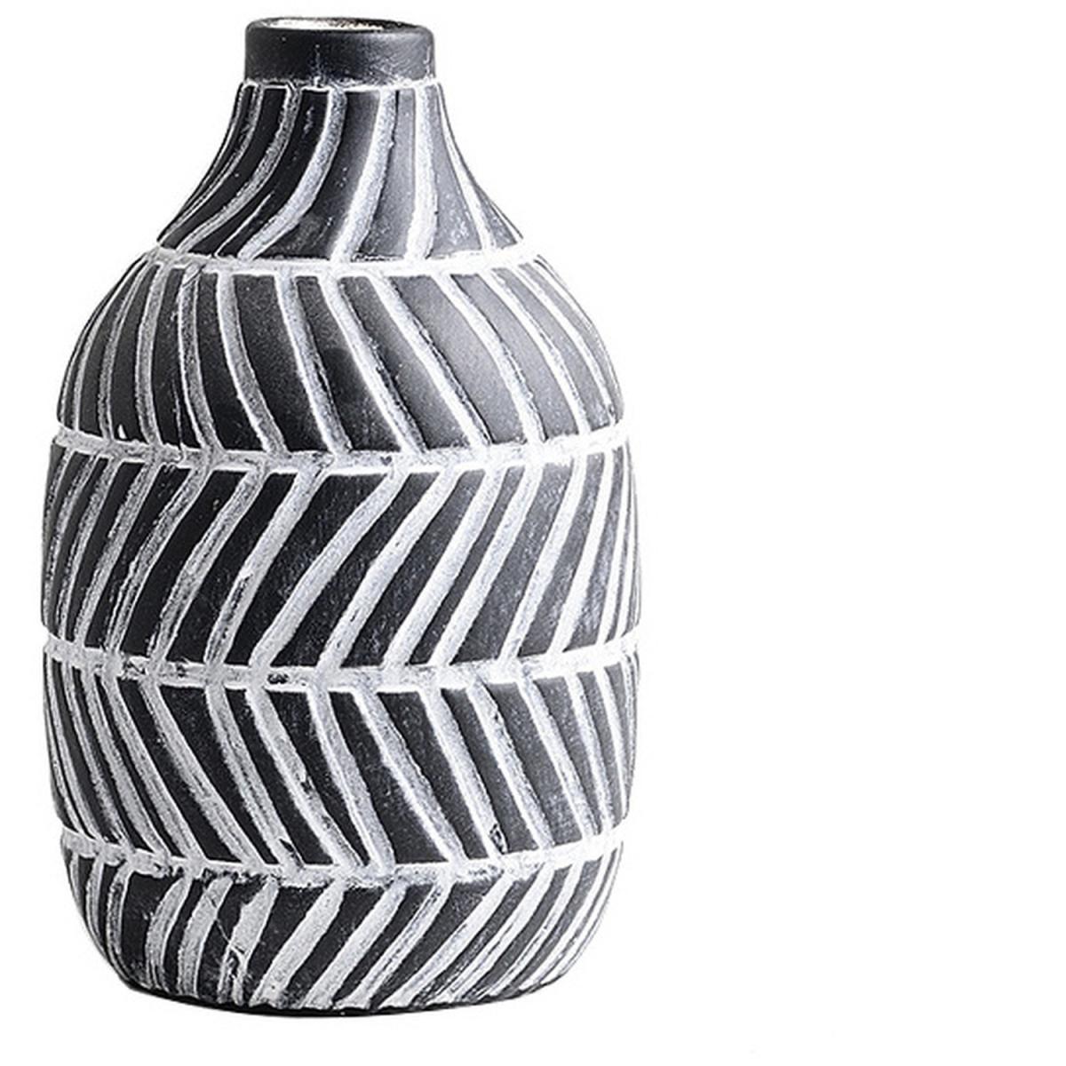 Nordic Ceramic Hydroponics Flower Plant Vase Pot  - Black – image 3