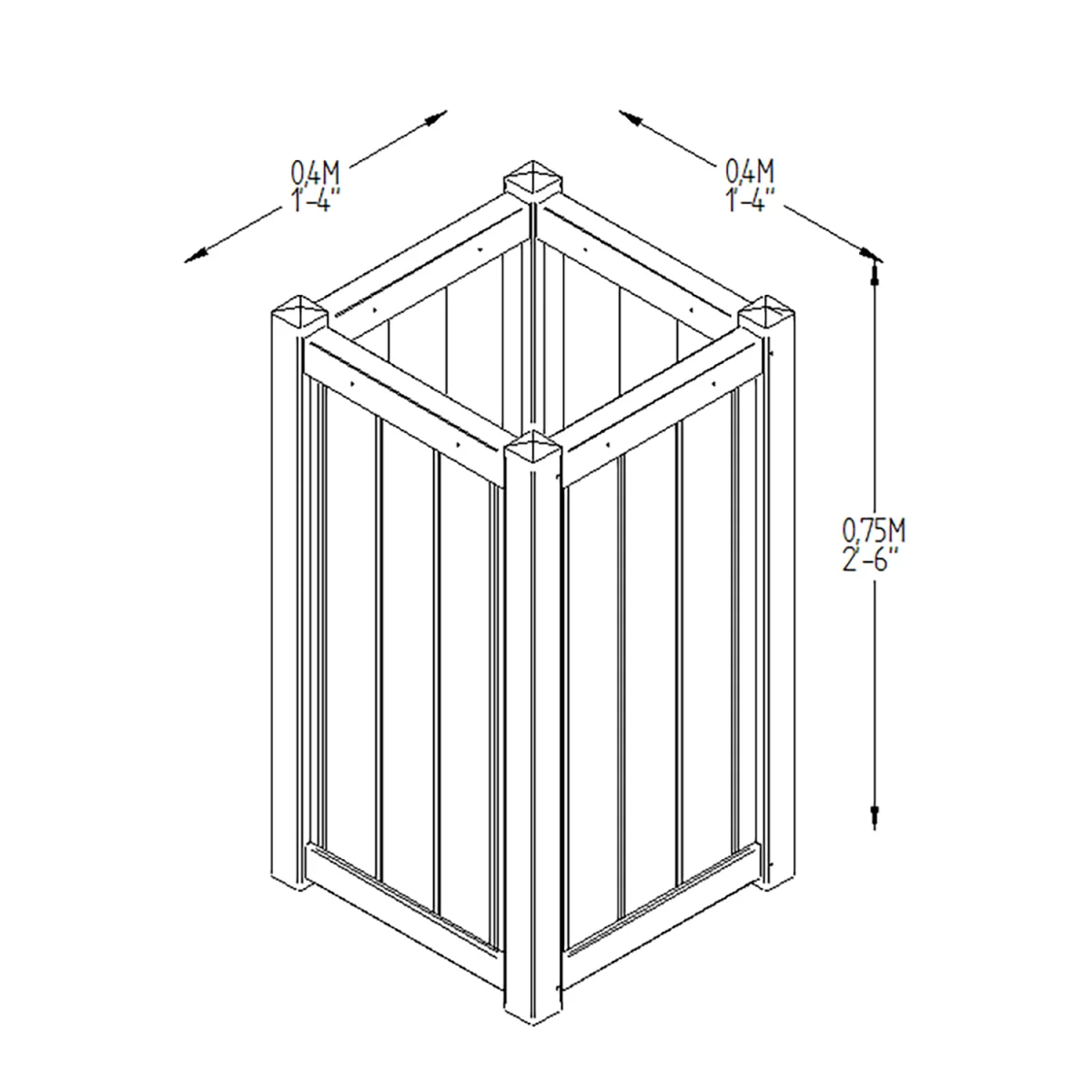 Slender Planter - 75cm – image 7