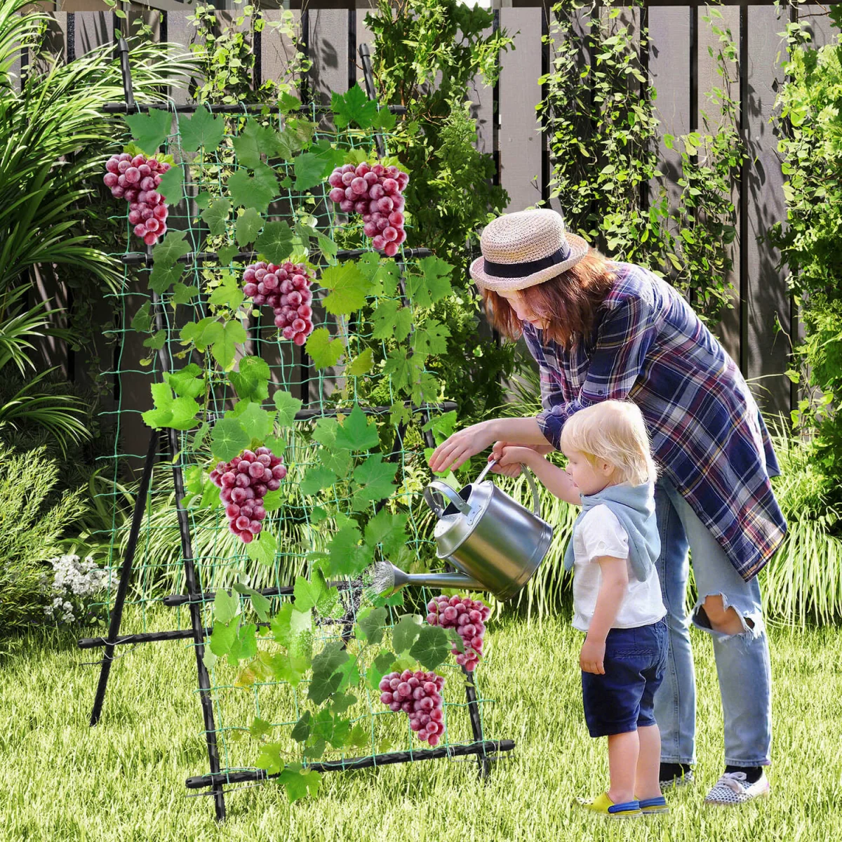 Netted Vertical Garden Plant Trellis - Black – image 8