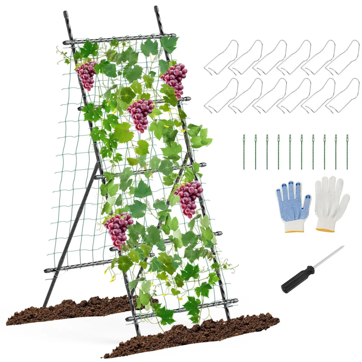 Netted Vertical Garden Plant Trellis - Black – image 10