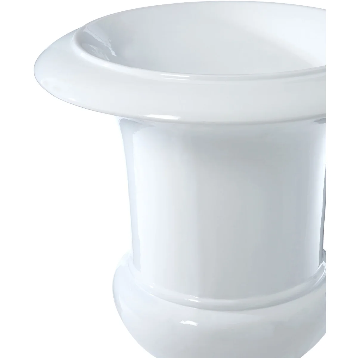 Josten White Planter with Pillar - White – image 3