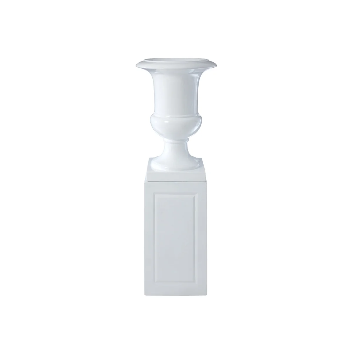Josten White Planter with Pillar - White – image 1