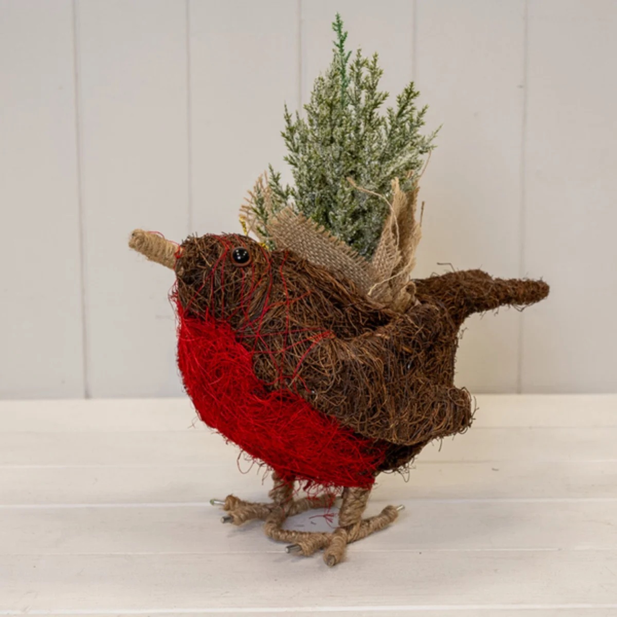Salim Robin Red Breast Planter - Red